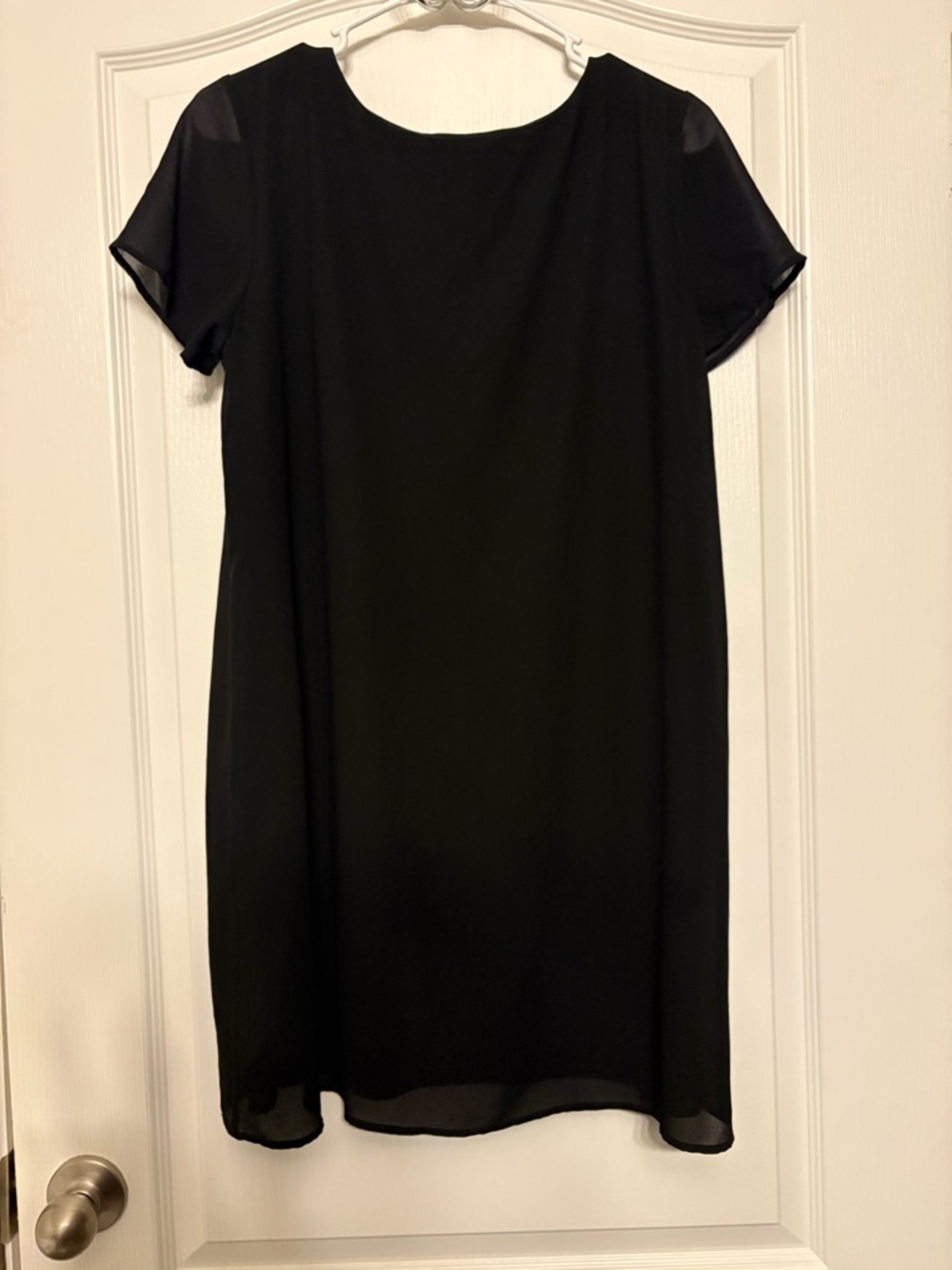 Lulu's Black V-Neck Classic Shift Dress - Picture 5 of 6